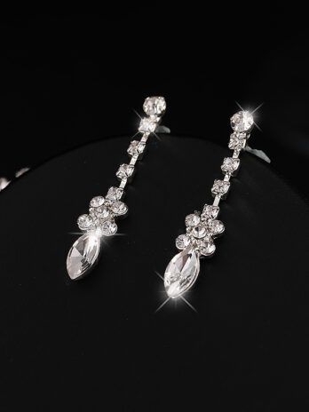 Zircon Necklace And Earrings Set