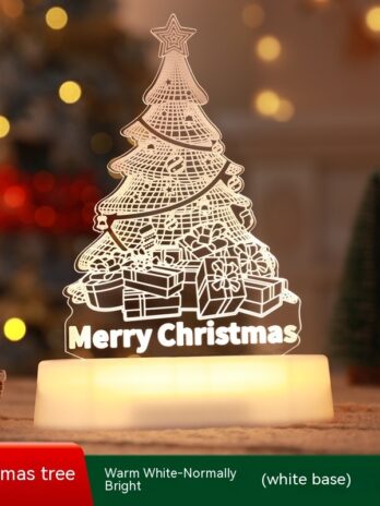 Christmas Decoration 3D Lamp Acrylic LED Night Lights New Year Valentines Day Christmas Kids Gift Christmas Ornaments